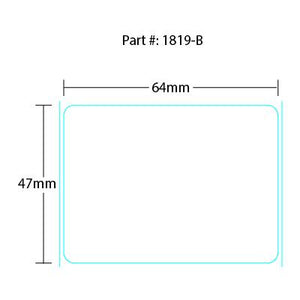 Scale Label Ishida (64mm x 47mm) Alpha Cosmic UPC - Blank