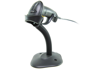 Zebra LS2208 USB Barcode Scanner Kit with Stand - Select Color